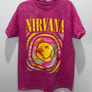 Nirvana Hot Pink Graphic Tee